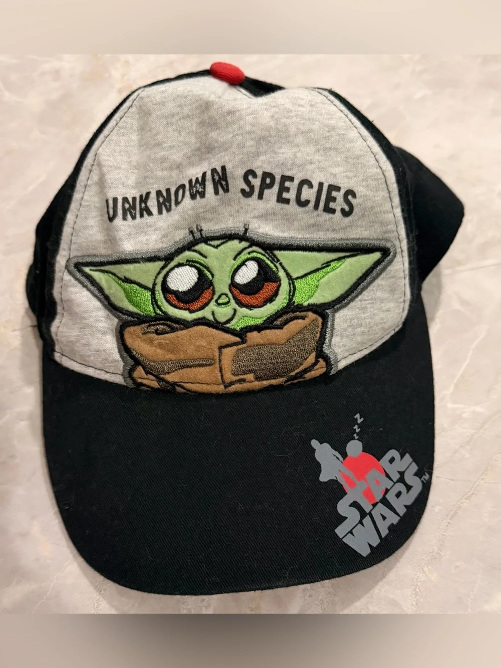Star Wars Kids Cap with Green Grogu Patch and Black Bill